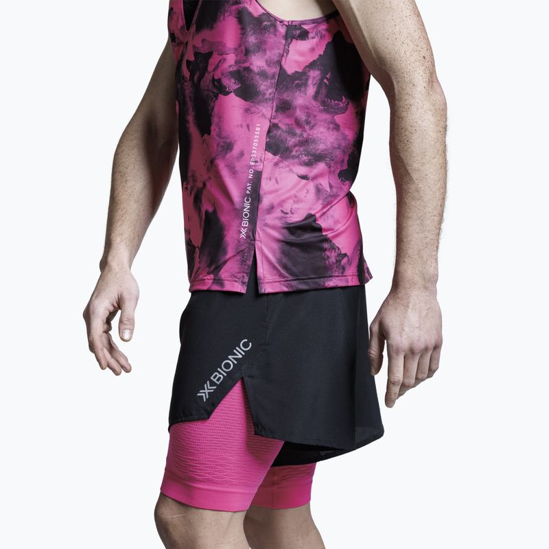 Laufshirt X-Bionic Corefusion Run Tank wolfpack/black/neo pink 10