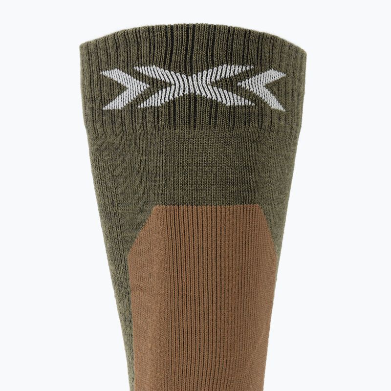 Skisocken X-Socks Ski Discover Merino Otc sand/dark sand 4