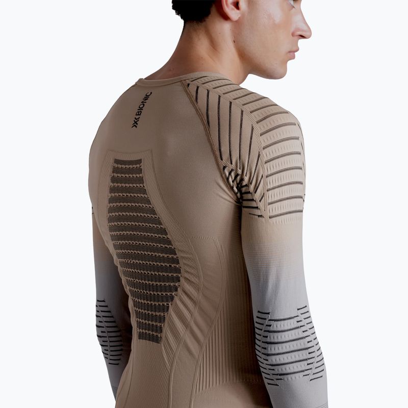 Herren Thermoaktivshirt X-Bionic Invent Fx Shirt sand/light grey/grey 7
