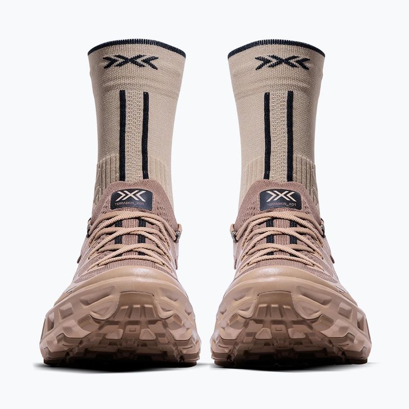 Laufschuhe + Socken X-Bionic Terraskin X01 sand/dark Sand 3