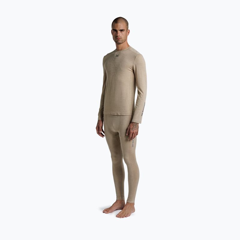 Thermo-Longsleeve Herren  X-Bionic Mightywool sand 2