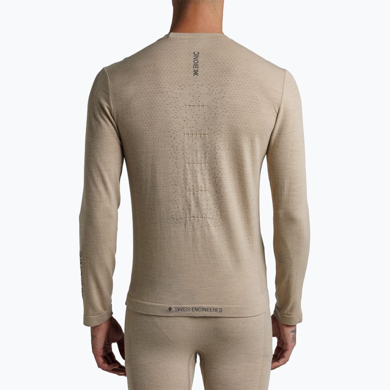 Thermo-Longsleeve Herren  X-Bionic Mightywool sand 3
