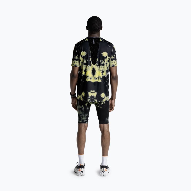 Herren-Laufshirt X-Bionic Corefusion Run tie dye electric energy 3