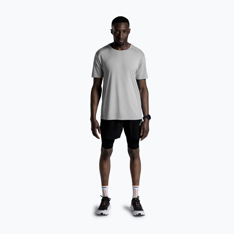 Herren-Laufshirt X-Bionic Xceed Run Discover seal grey 2