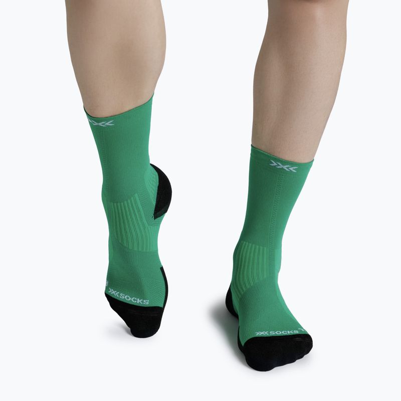 Socken X-Socks Run Perform Crew voltage green 2