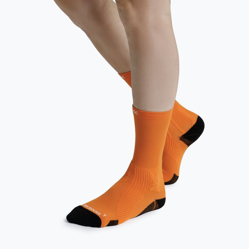 Socken X-Socks Run Perform Crew flame orange 4