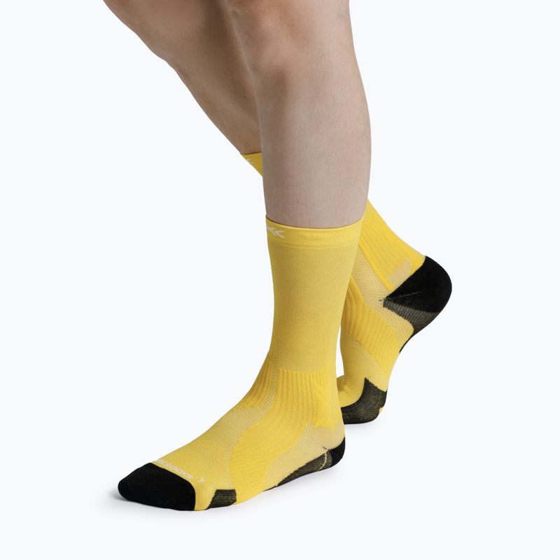 Socken X-Socks Run Perform Crew flash yellow 4