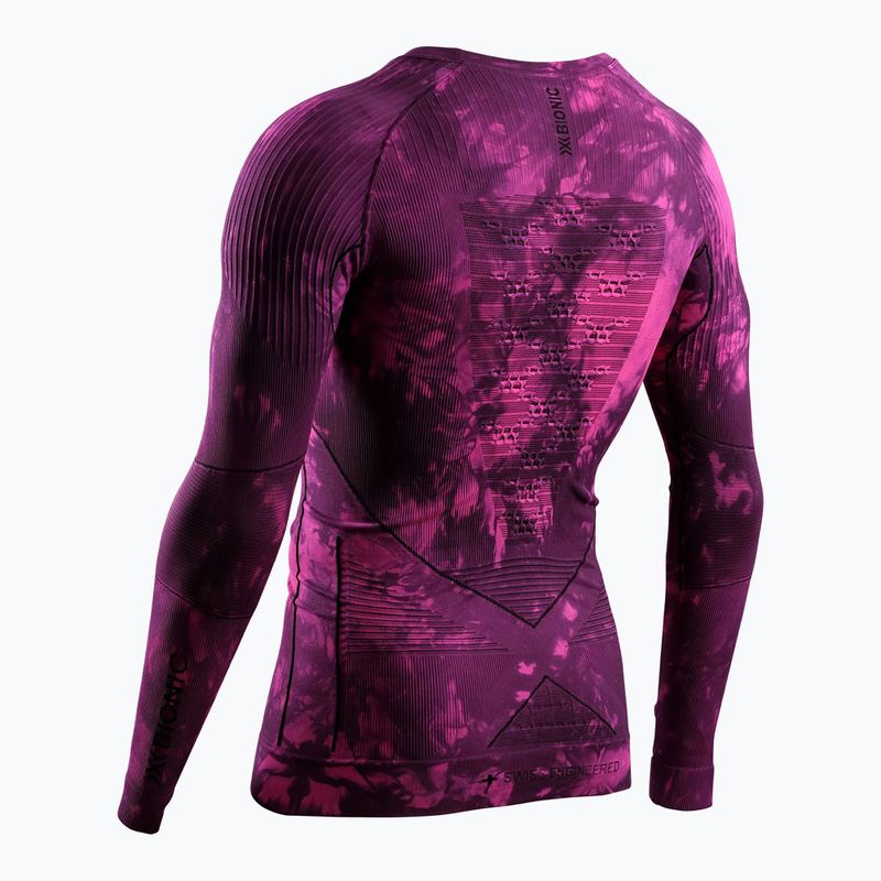 Thermo-Sweatshirt X-Bionic Energy Accumulator Wild LS tiedye x black/fluo pink 2