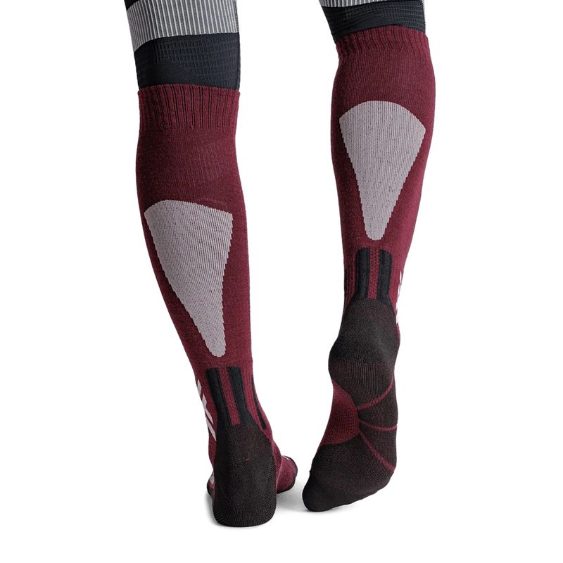 Skisocken X-Socks Ski Discover Merino Otc oxide red 3