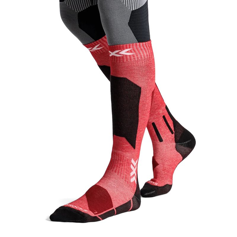 Skisocken X-Socks Ski Discover Otc hot red 4