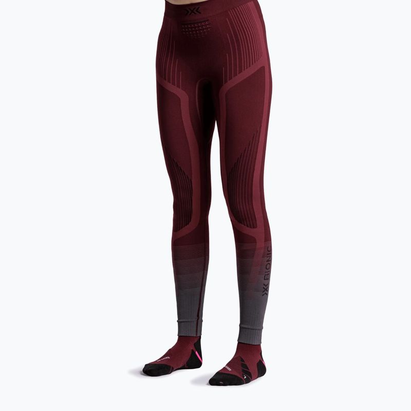 Damen Thermohose X-Bionic Invent Graphics oxide red/x black 3