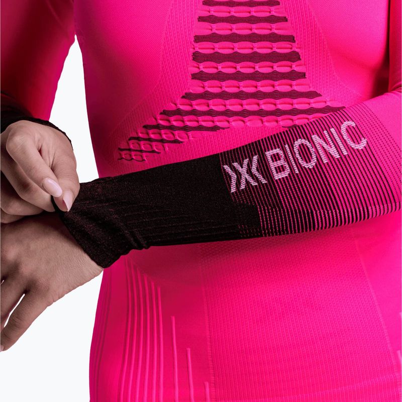 Damen-Funktionssweatshirt X-Bionic Invent Graphics LS fluo pink/x white 9