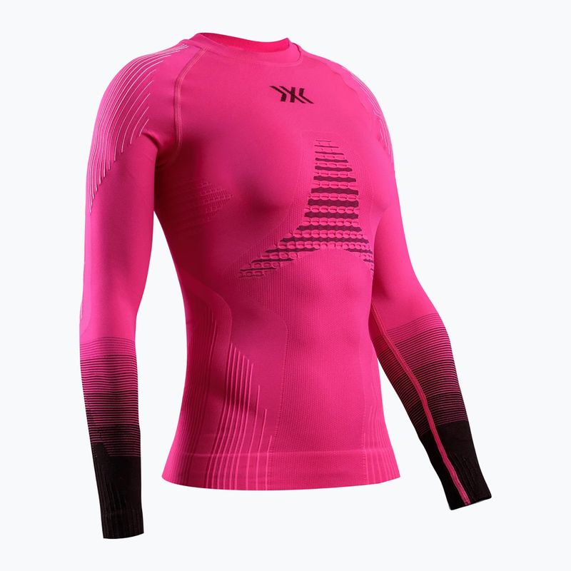 Damen-Funktionssweatshirt X-Bionic Invent Graphics LS fluo pink/x white 11