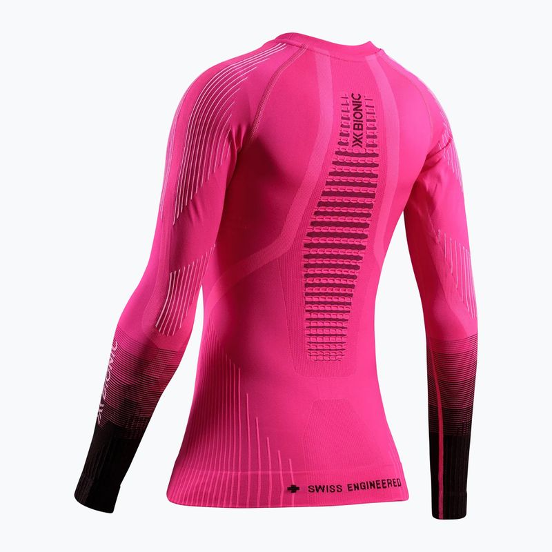 Damen-Funktionssweatshirt X-Bionic Invent Graphics LS fluo pink/x white 12