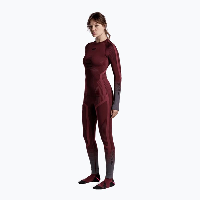 Damen-Funktionssweatshirt X-Bionic Invent Graphics LS oxide red/x black 2