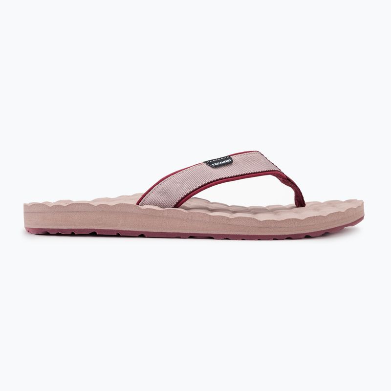 Lizard Way Damen-Flip-Flops einfarbig amaranth rot 2