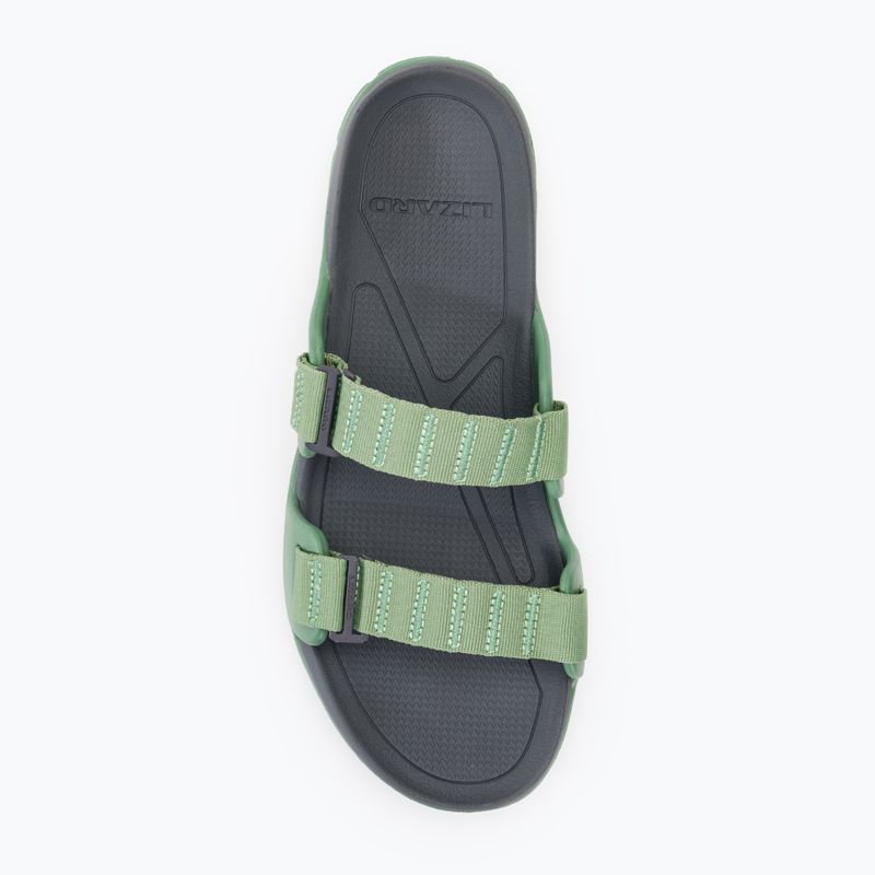 Herren Lizard Way Slide feldgrün/dunkelgrau flip-flops 5
