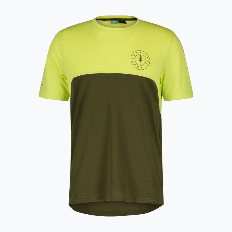 Fahrradtrikot Herren SCOTT Trail Flow DRI btter yellow/fir green