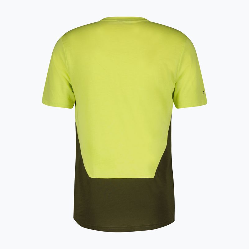 Fahrradtrikot Herren SCOTT Trail Flow DRI btter yellow/fir green 2