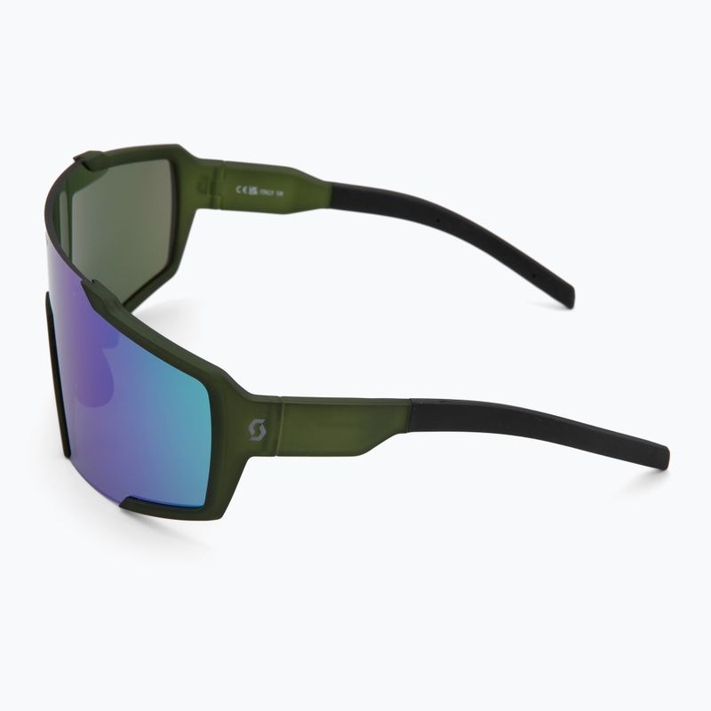SCOTT Shield kaki grün/grün chrom Sonnenbrille 4