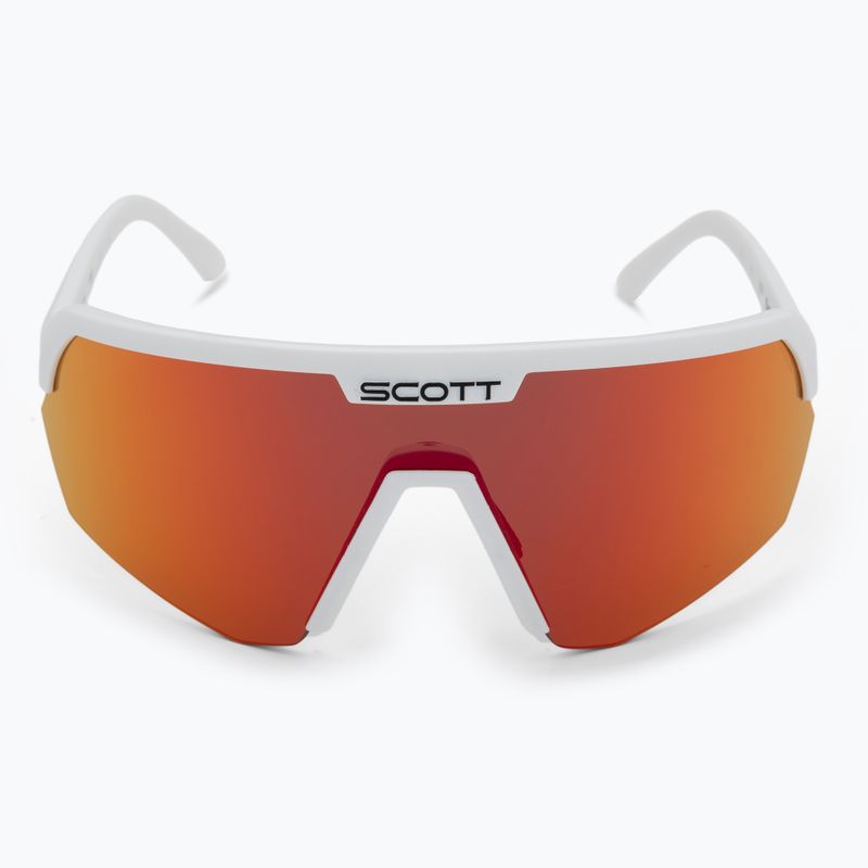 SCOTT Sport Shield weiß matt/rot verchromt Sonnenbrille 3