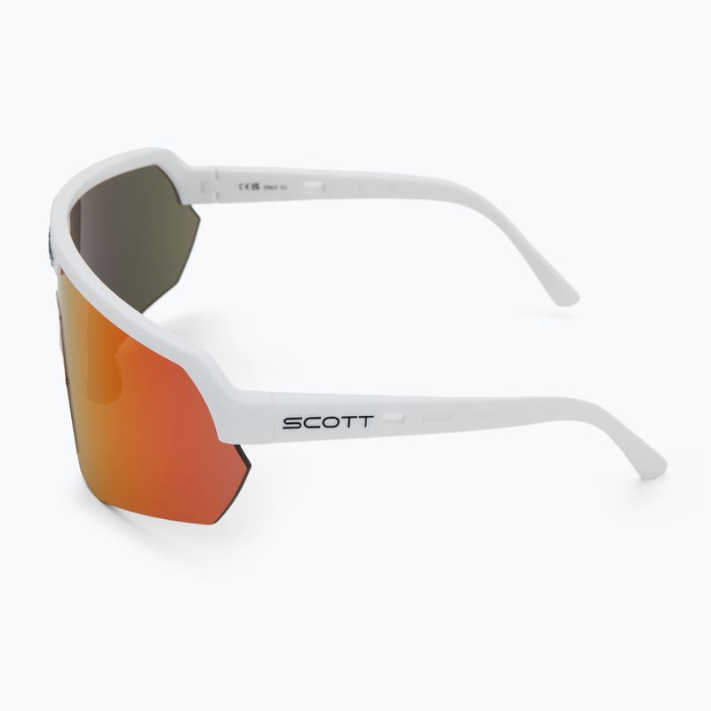 SCOTT Sport Shield weiß matt/rot verchromt Sonnenbrille 4