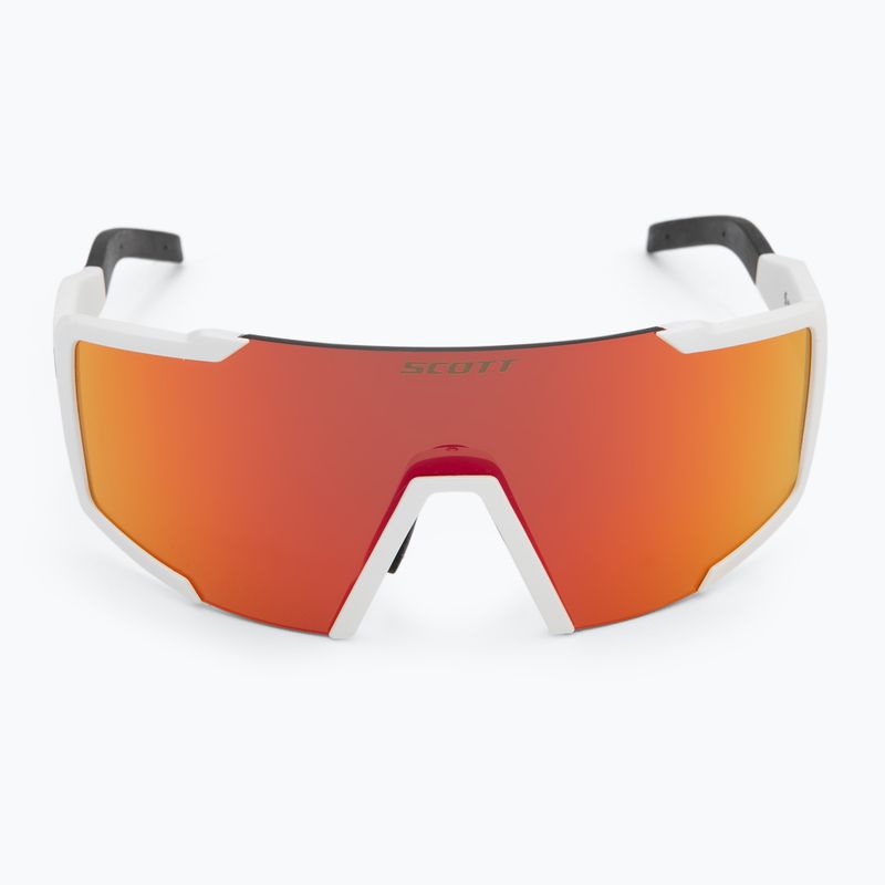 SCOTT Shield Compact Sonnenbrille weiß matt/rot verchromt 3