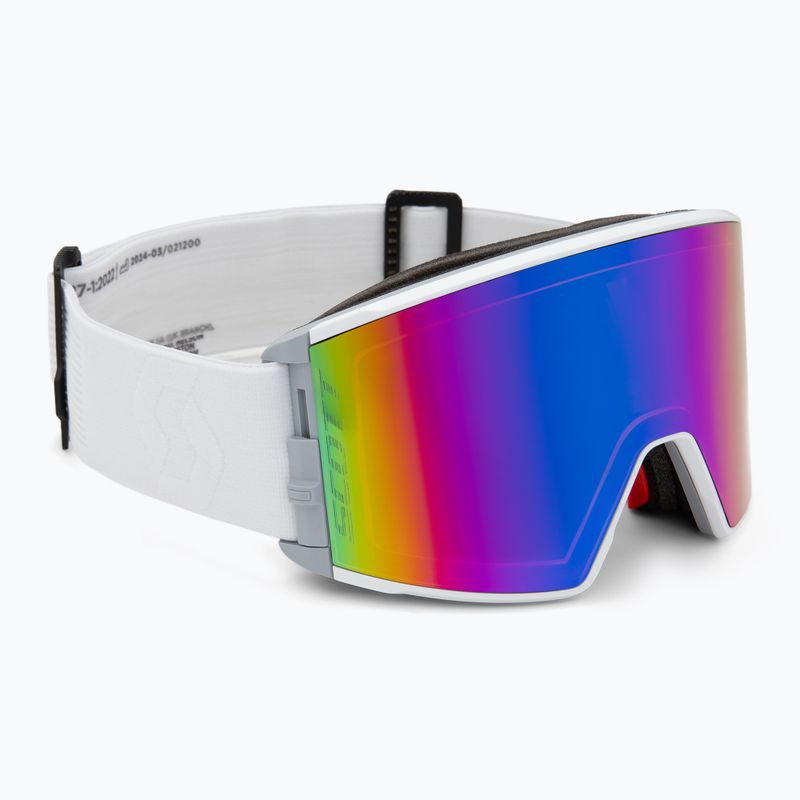 Skibrille SCOTT React mineral white/enhancer teal chrome/amp pro green 2