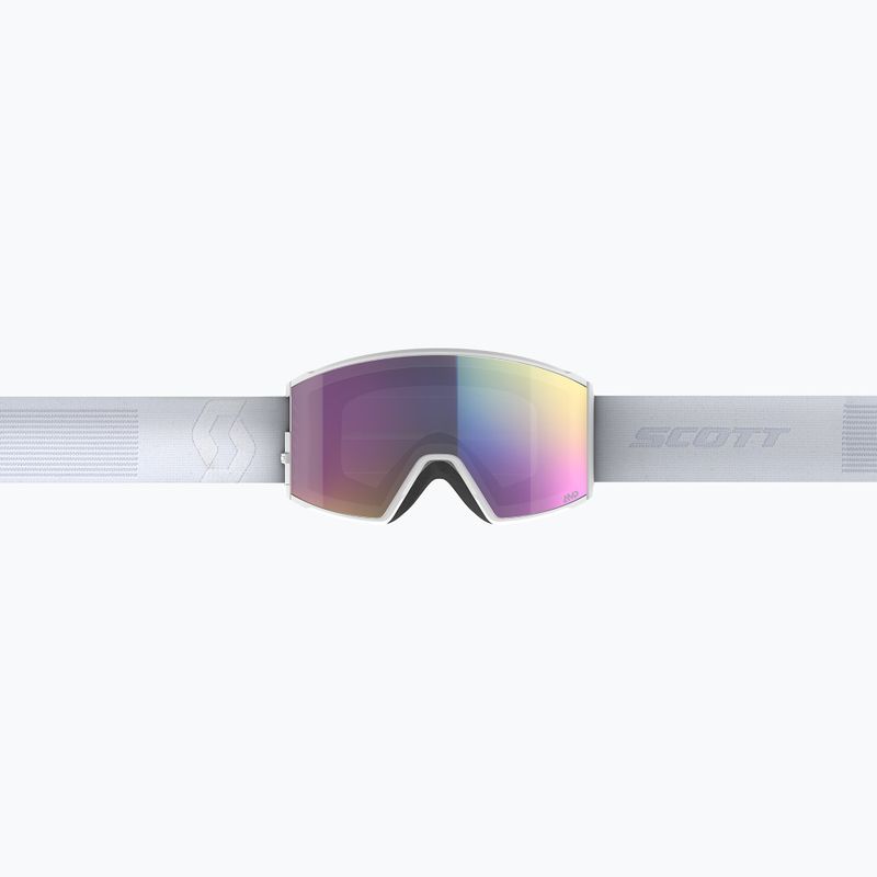 SCOTT React mineral white/enhancer teal chrome/amp pro green Skibrille 2