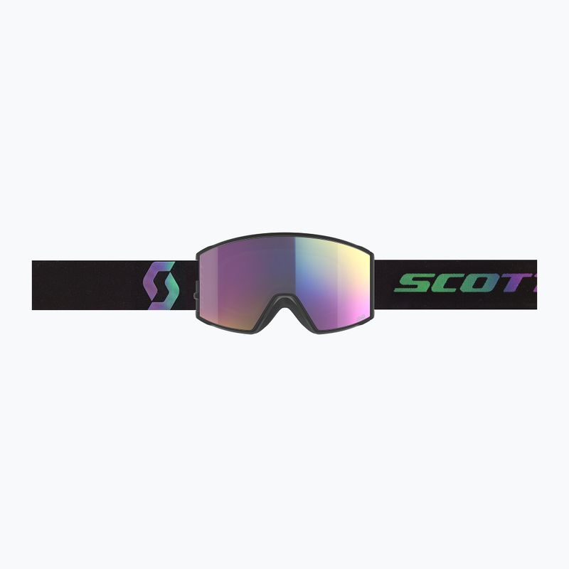 Skibrille SCOTT React black/aurora green/enhancer teal chrome/pro green 7
