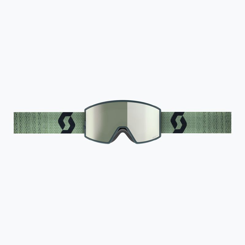 Skibrille SCOTT React AMP Pro black/aurora green/amp pro white chrome/pro green 2