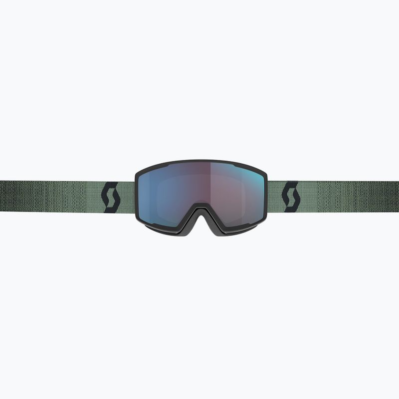 SCOTT Factor Pro soft grün/schwarz/enhancer blau chrom Skibrille 2