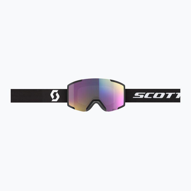 SCOTT Shield Mineral Schwarz/Weiß/Enhancer Teal Chrom Skibrille 2