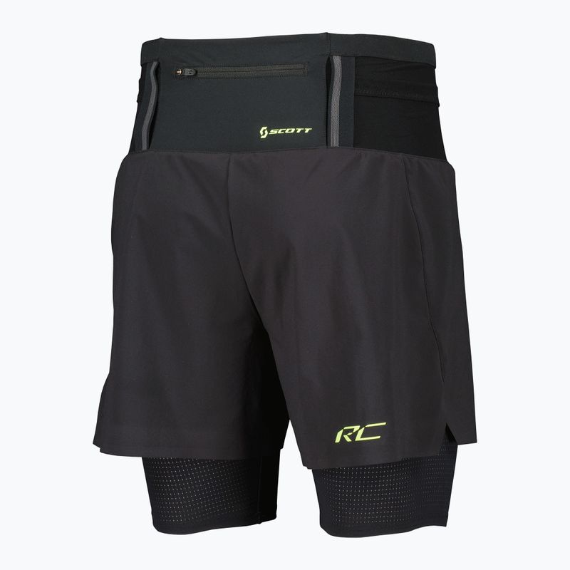 Herren-Laufshorts SCOTT RC Run Hybrid black/yellow 2