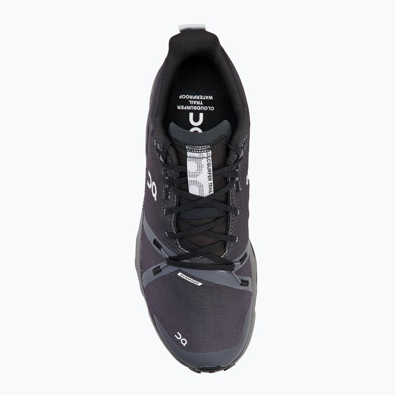 Herren On Cloudsurfer Trail Waterproof schwarz/eclipse Laufschuhe 5