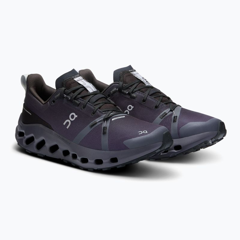 Damen Laufschuhe On Running Cloudsurfer Trail Waterproof schwarz/eclipse 8