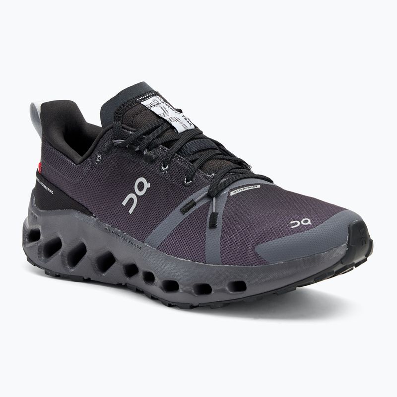 Damen Laufschuhe On Running Cloudsurfer Trail Waterproof schwarz/eclipse