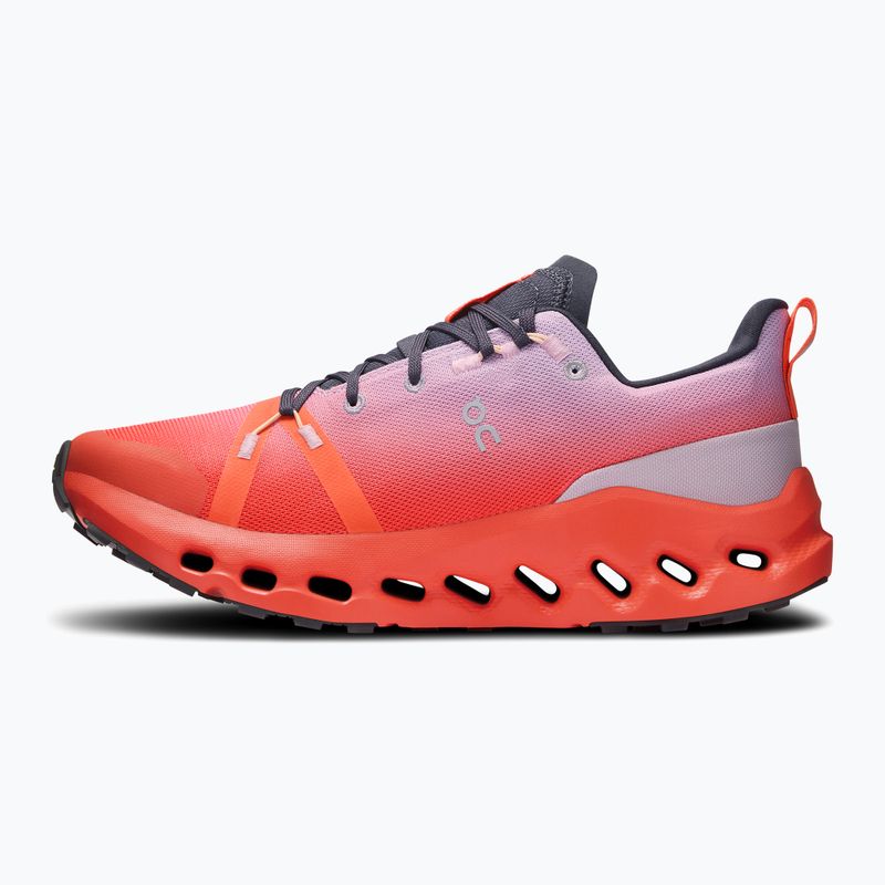 Women's On Cloudsurfer Trail Wasserdichte Laufschuhe mauve/flame 10