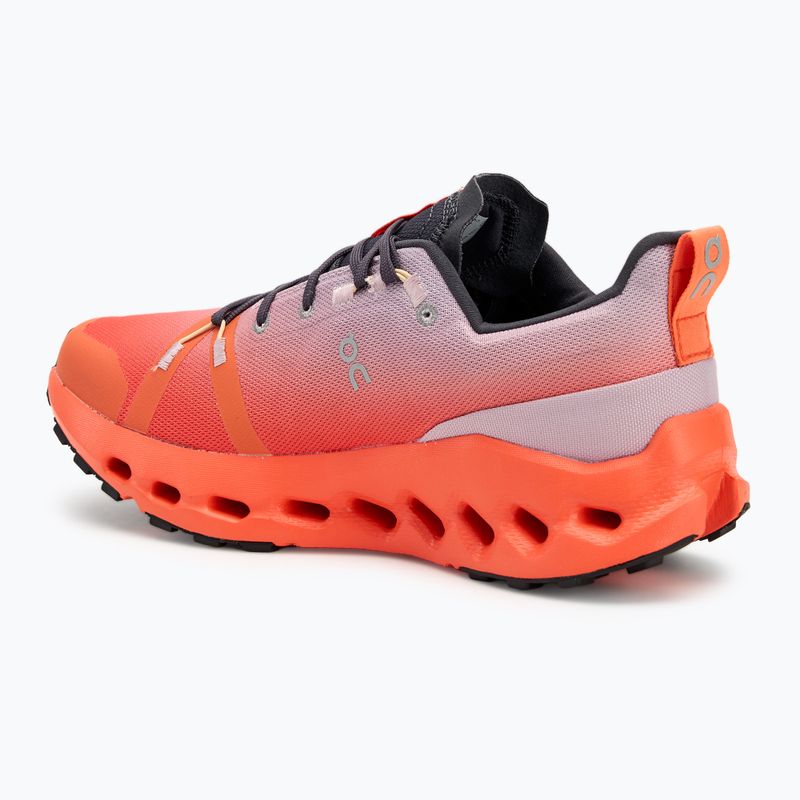 Women's On Cloudsurfer Trail Wasserdichte Laufschuhe mauve/flame 3