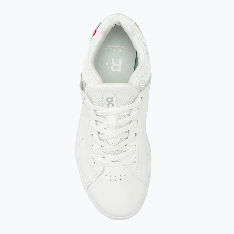 Women's On The Roger Advantage weiß/ungefärbte Schuhe 6