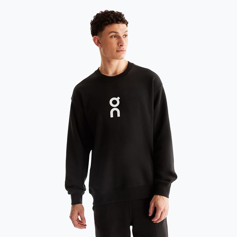 Herren On Running Club Crew Sweatshirt schwarz