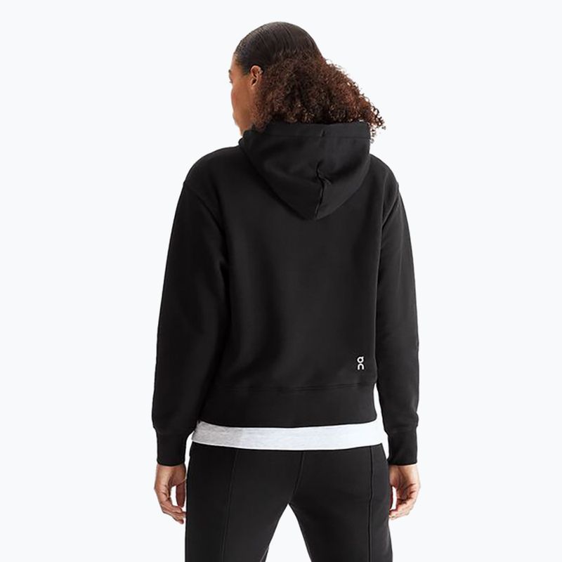 Women's On Running Club Hoodie schwarz 2