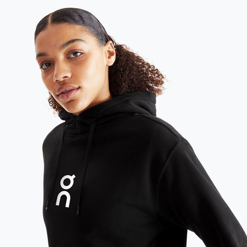 Women's On Running Club Hoodie schwarz 3