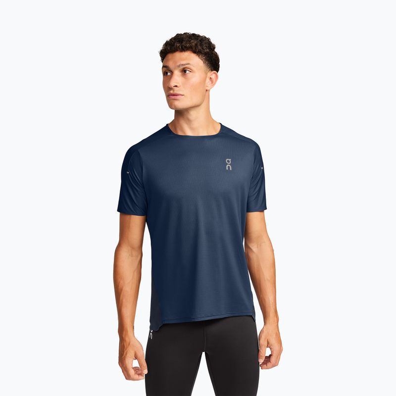 Men's On Running Performance-T Denim/Navy Laufshirt