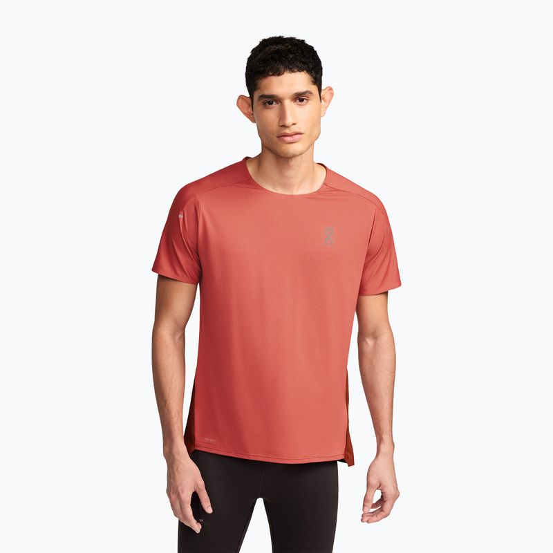 Herren Laufshirt On Performance-T rotbraun/rubinrot