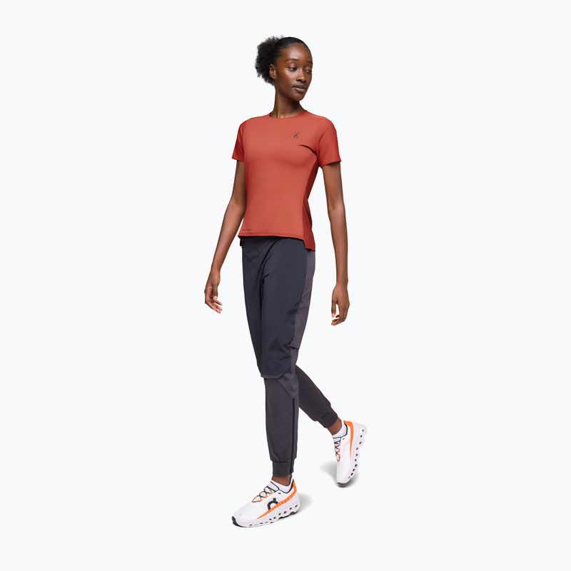 Women's On Performance-T Rotbraun/Rubinrot Laufshirt 2