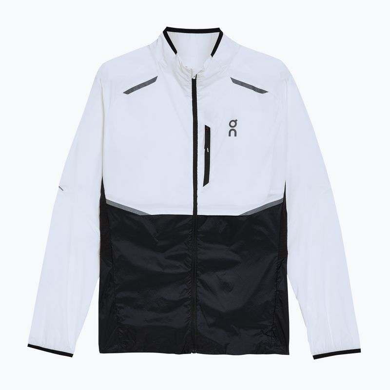 Men's On Running Weather weiß/schwarze Laufjacke