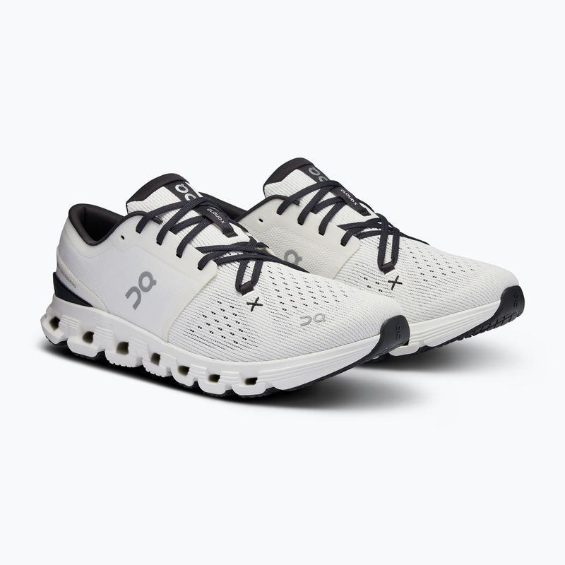 Herren On Cloud X 4 elfenbein/schwarz Laufschuhe 8