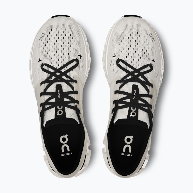 Herren On Cloud X 4 elfenbein/schwarz Laufschuhe 13