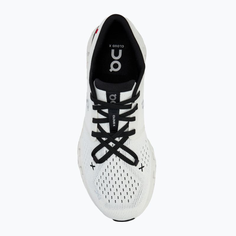 Herren On Cloud X 4 elfenbein/schwarz Laufschuhe 5